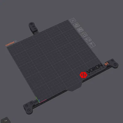 Mô hình Bed Voron Trident (Slicer Model) - Bản cho 250mm