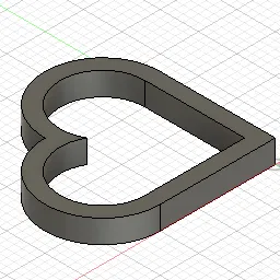 Móc Khóa Trái Tim Đơn Giản