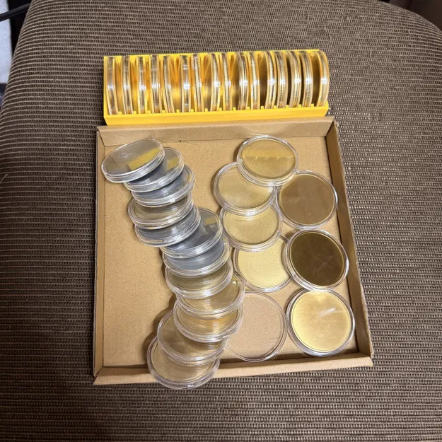 Khay tổ chức coin & capsule 40 mm trống (16 coin) - Image 2