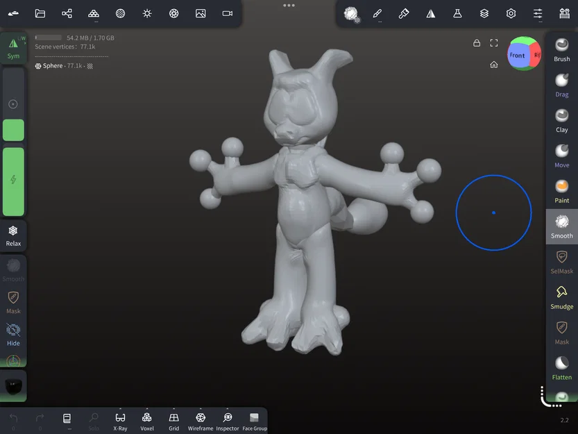Tượng Mewtwo phong cách stylized - Image 1