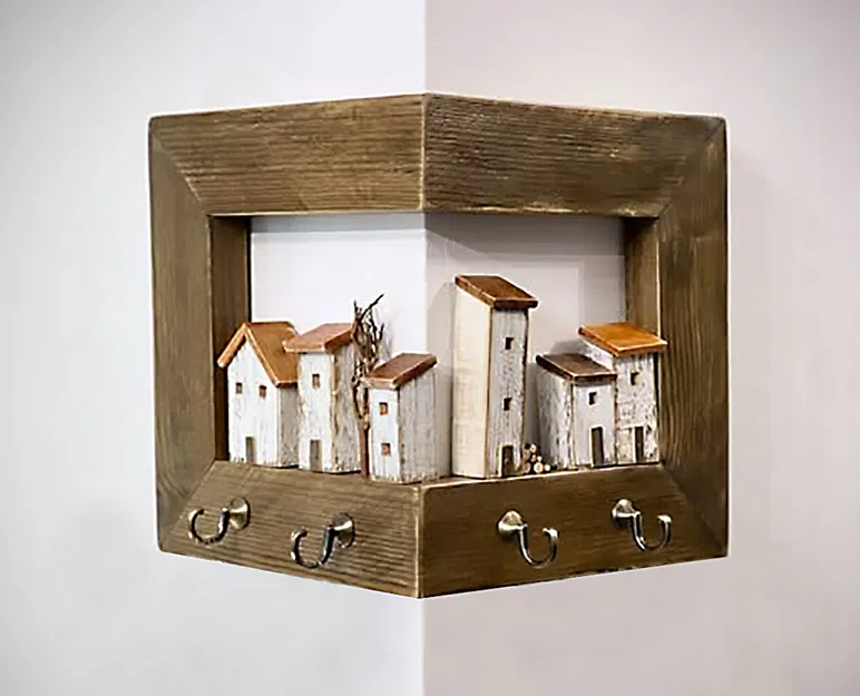 Móc treo chìa khóa gắn tường Key Keeper “Old Town” - Image 1