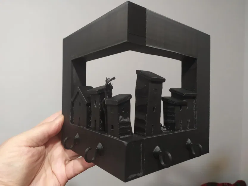 Móc treo chìa khóa gắn tường Key Keeper “Old Town” - Image 2