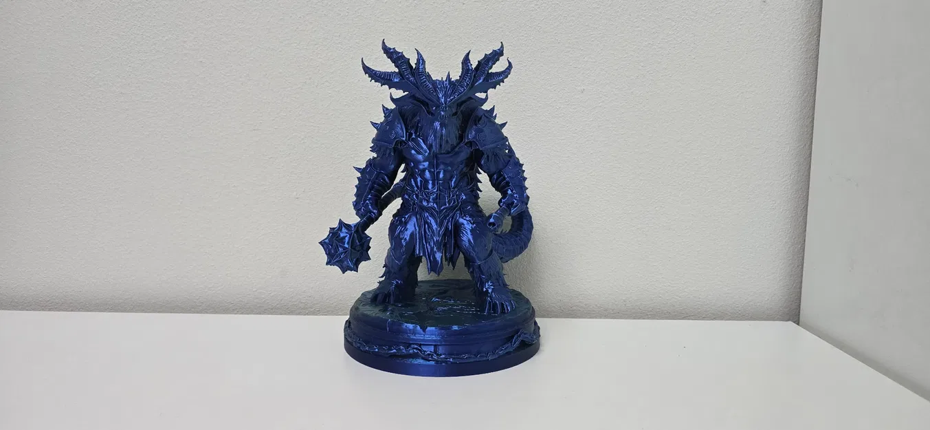 Tượng Chiến Binh Quỷ Vực Thẳm (Abyssal Demon Warrior Statue) - Image 1