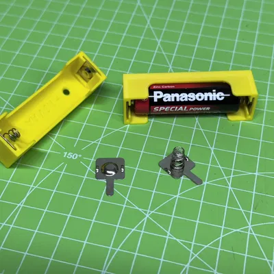 Khay giữ pin AA có lỗ bắt vít