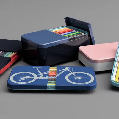 Hộp đựng bút chì màu & bút chì Box for Crayons and Pencils V2