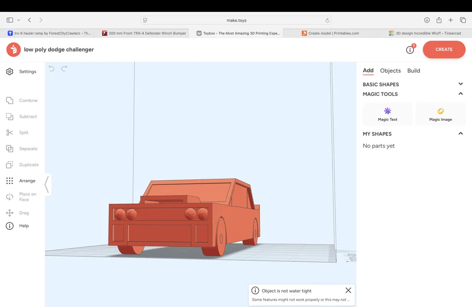 Low Poly Dodge Challenger - Image 1