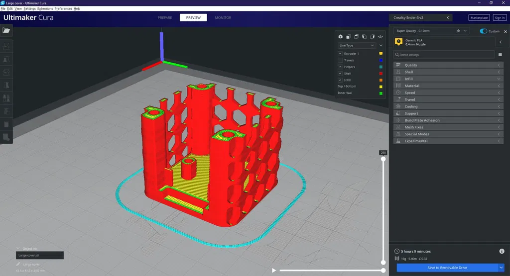 ad. ENDER 3 v2: Nắp che X-motor - Image 12