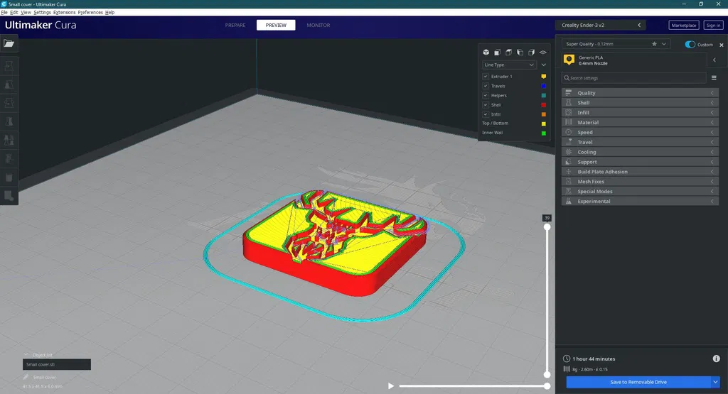 ad. ENDER 3 v2: Nắp che X-motor - Image 13