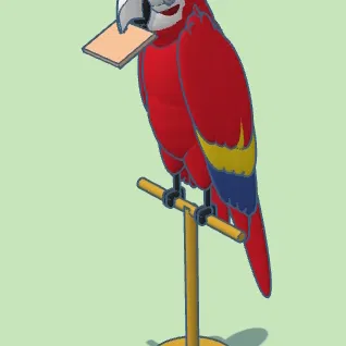 Vẹt cầm bánh cracker