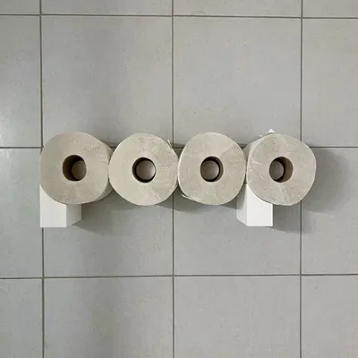 Giá treo cuộn giấy vệ sinh “poop”