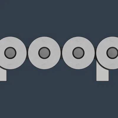 Giá treo cuộn giấy vệ sinh “poop”