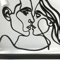 Minimalist Kiss - Decor Tình Yêu Wire Art Nét Liền Hiện Đại - Thumbnail 2