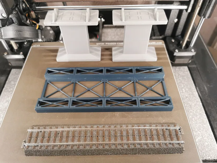 Cầu dàn thép Märklin H0 Rail-C 188mm đoạn thẳng (nhiều chi tiết) - Image 2