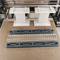 Cầu dàn thép Märklin H0 Rail-C 188mm đoạn thẳng (nhiều chi tiết) - Thumbnail 3