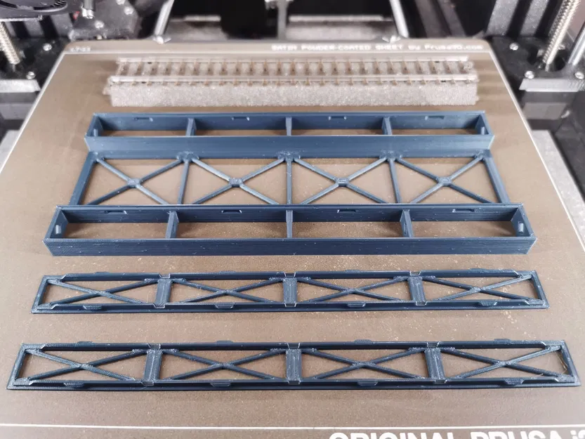 Cầu dàn thép Märklin H0 Rail-C 188mm đoạn thẳng (nhiều chi tiết) - Image 4