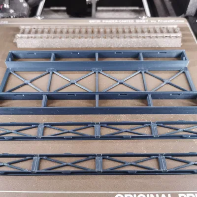 Cầu dàn thép Märklin H0 Rail-C 188mm đoạn thẳng (nhiều chi tiết)