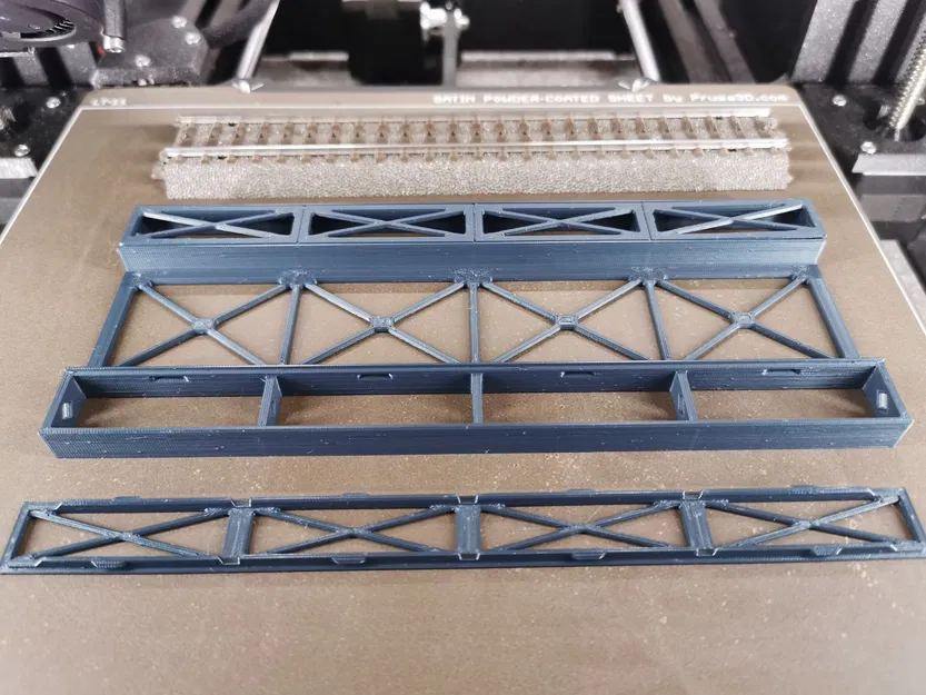 Cầu dàn thép Märklin H0 Rail-C 188mm đoạn thẳng (nhiều chi tiết) - Image 5