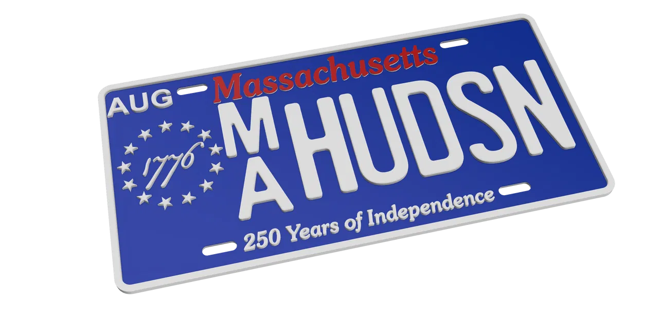 Text Parametric cho Biển Số Massachusetts (Kỷ Niệm 250 Năm) - Image 2