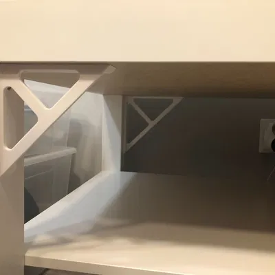 Ke góc chữ L chống rung cho bàn (tương thích IKEA LACK)