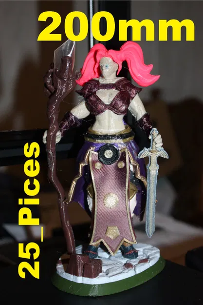 Huge Female wizzard Slized 200mm – Nữ Pháp Sư khổng lồ (sliced) - Image 1