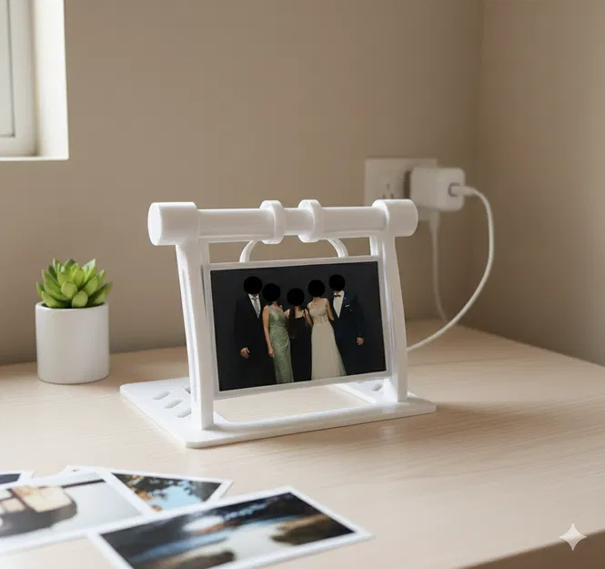 Bộ giữ ảnh xoay lấy cảm hứng từ rotary card file - Image 1