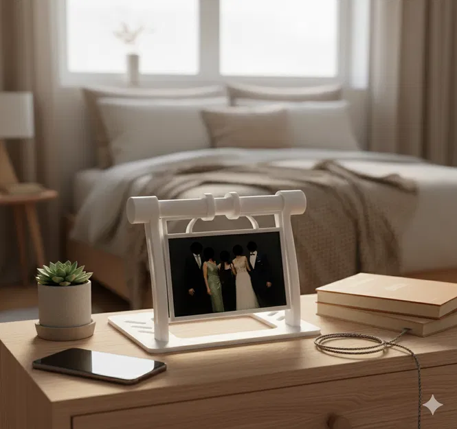 Bộ giữ ảnh xoay lấy cảm hứng từ rotary card file - Image 2