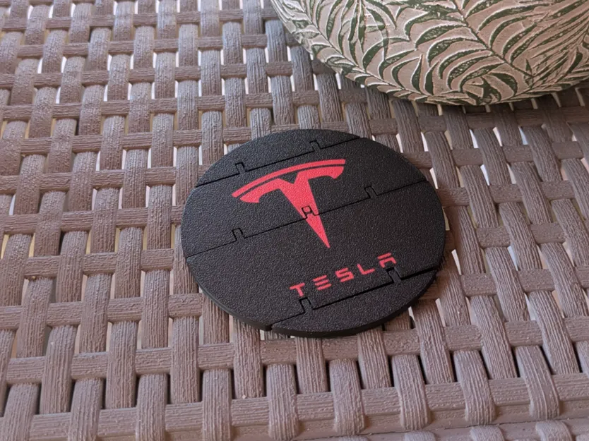 Coaster Flexi Logo Tesla - Image 1