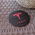 Coaster Flexi Logo Tesla - Thumbnail 1