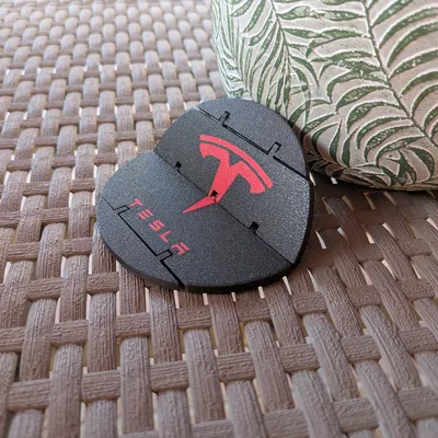 Coaster Flexi Logo Tesla