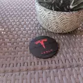 Coaster Flexi Logo Tesla - Thumbnail 3