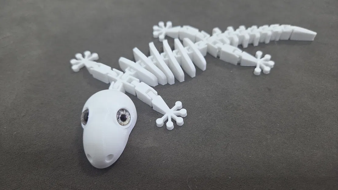 Bộ xương thằn lằn gecko Flexi - tương thích mắt kính 8mm - Image 1