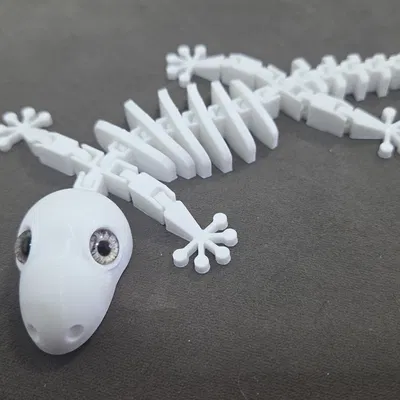 Bộ xương thằn lằn gecko Flexi - tương thích mắt kính 8mm