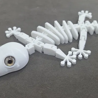 Bộ xương thằn lằn gecko Flexi - tương thích mắt kính 8mm