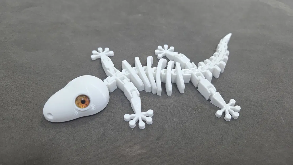 Bộ xương thằn lằn gecko Flexi - tương thích mắt kính 8mm - Image 5