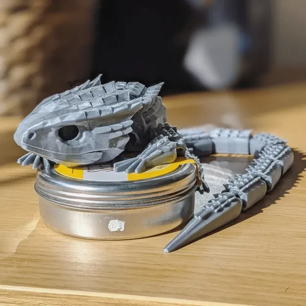 Red-Eyed Crocodile Skink (Thằn lằn mắt đỏ) – mẫu in 3D articulated - Image 1