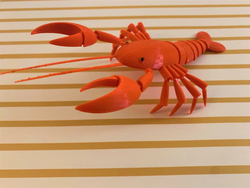 Tôm Hùm Khớp Nối (Articulated Lobster) Print-in-Place - Image 1