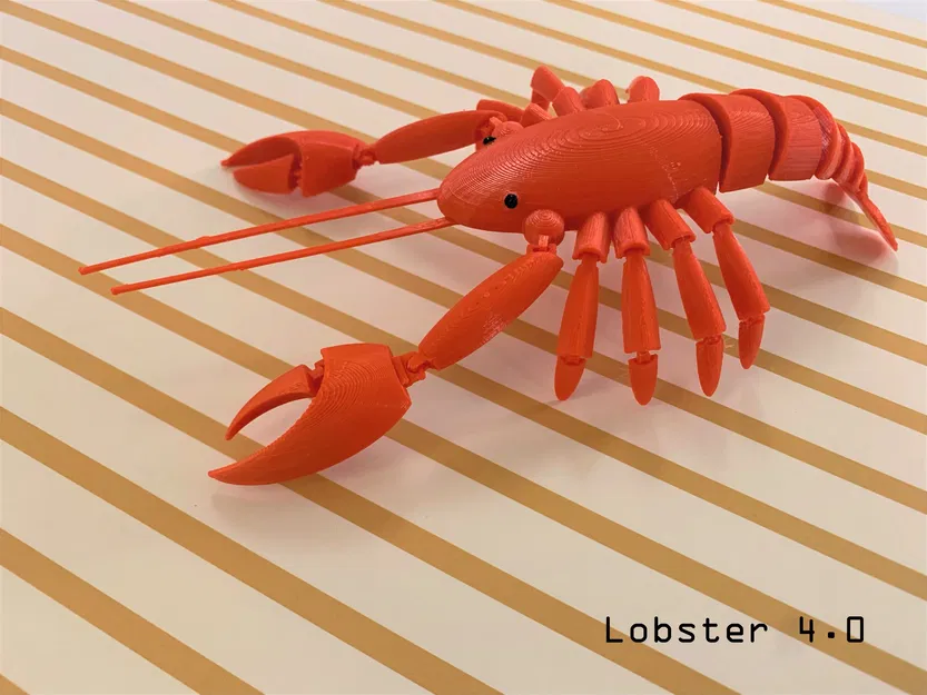 Tôm Hùm Khớp Nối (Articulated Lobster) Print-in-Place - Image 3