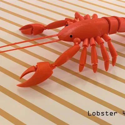Tôm Hùm Khớp Nối (Articulated Lobster) Print-in-Place