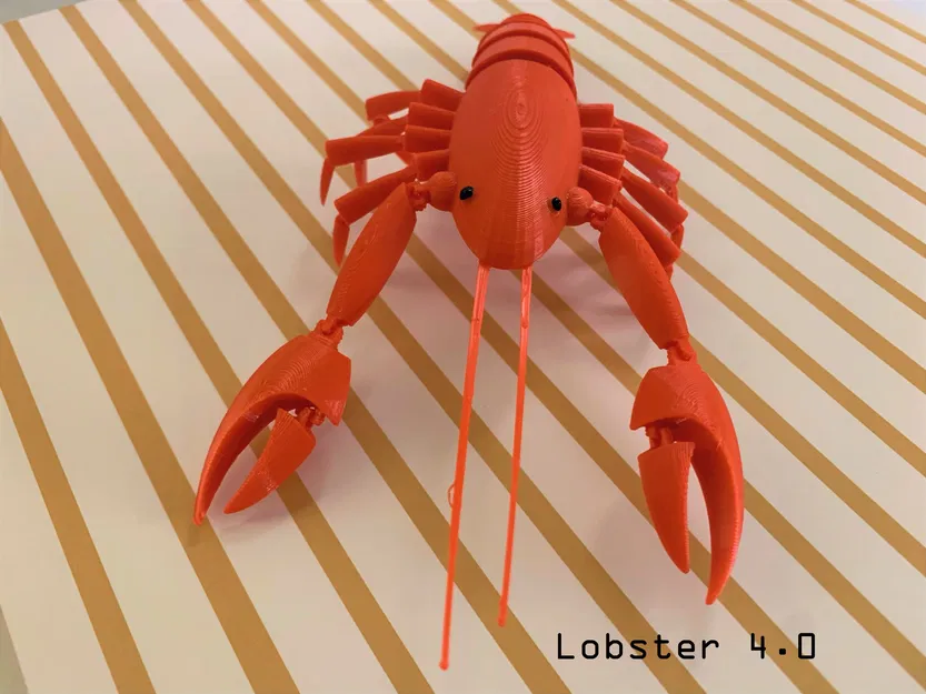 Tôm Hùm Khớp Nối (Articulated Lobster) Print-in-Place - Image 5