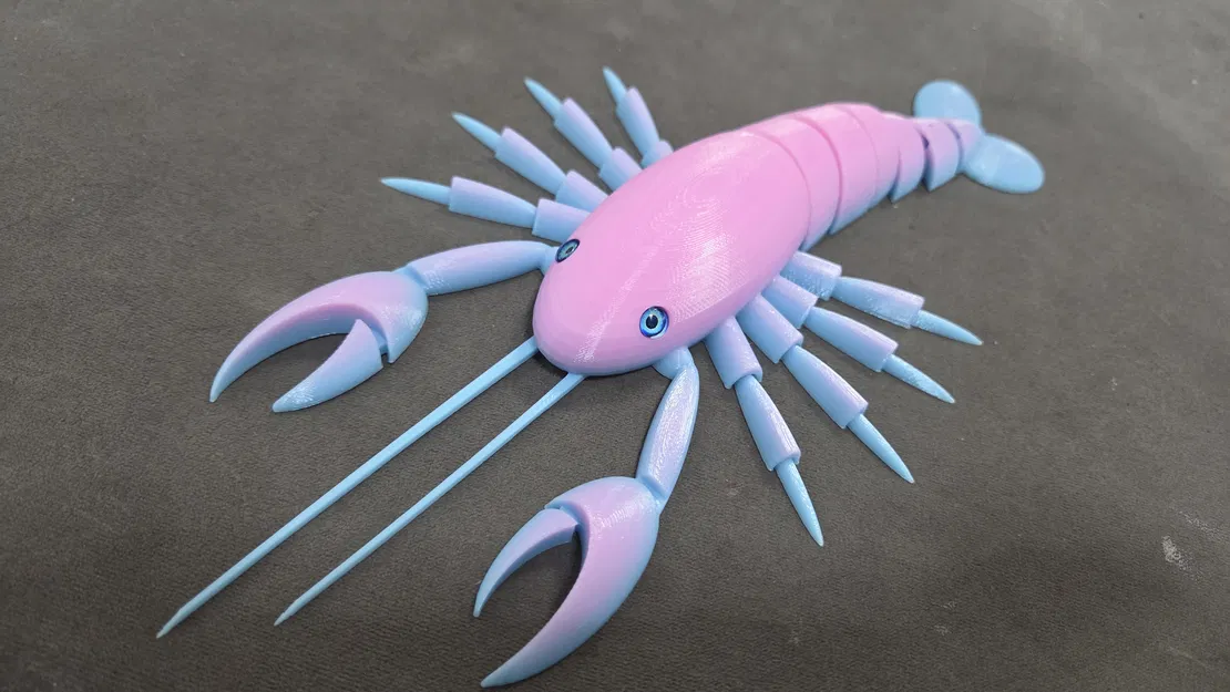 Tôm hùm khớp nối (articulated) - Tương thích mắt thủy tinh 6mm - Image 3