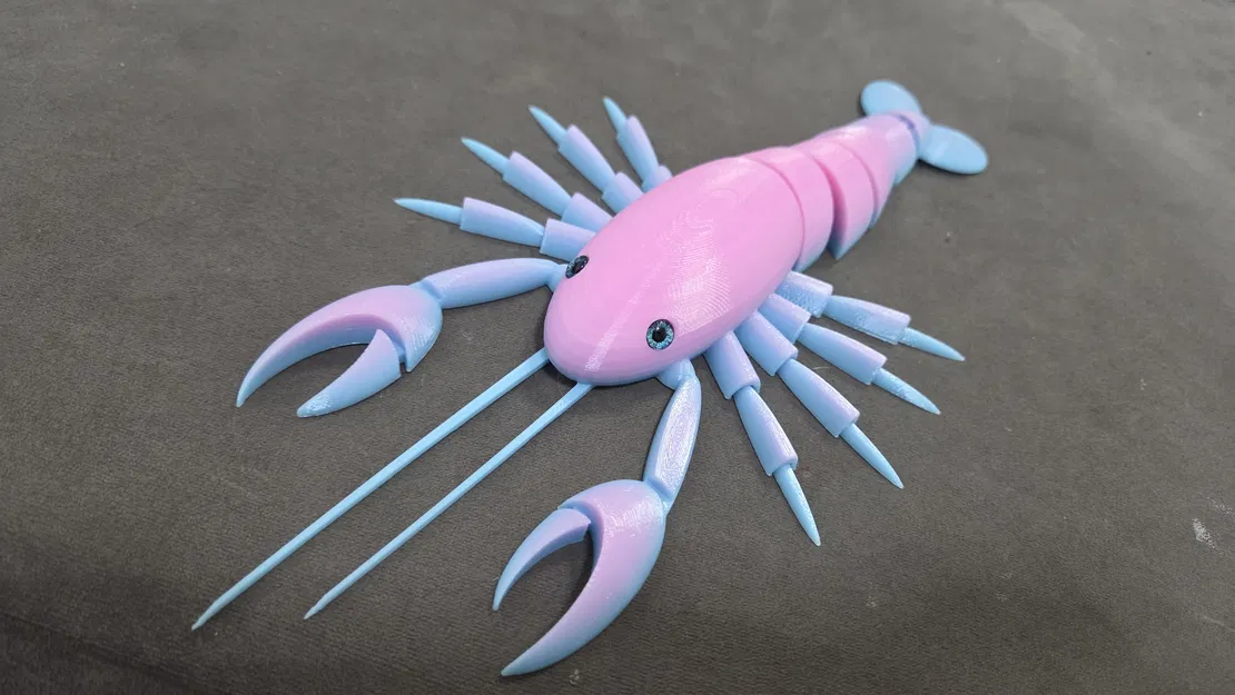 Tôm hùm khớp nối (articulated) - Tương thích mắt thủy tinh 6mm - Image 4