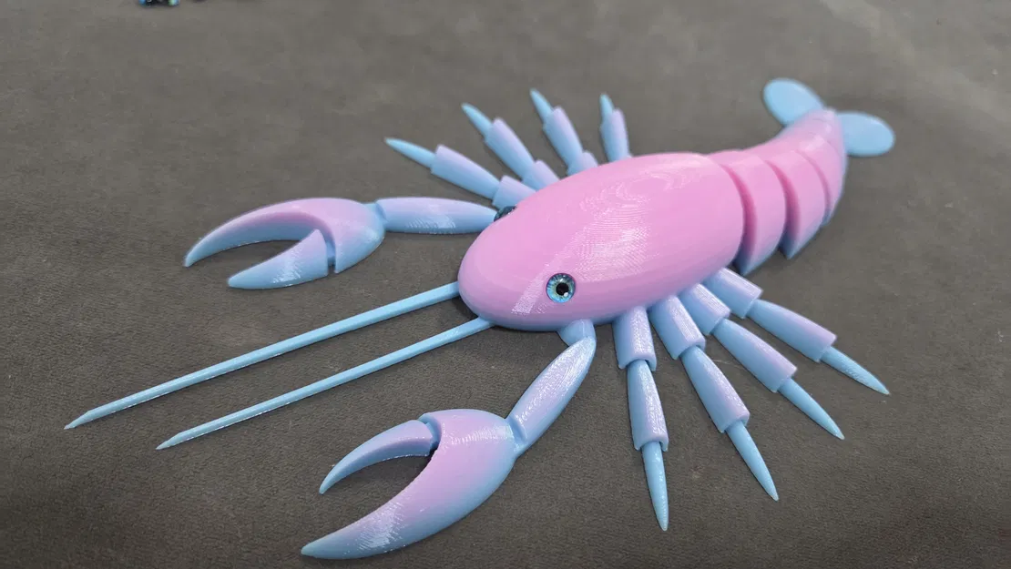 Tôm hùm khớp nối (articulated) - Tương thích mắt thủy tinh 6mm - Image 5