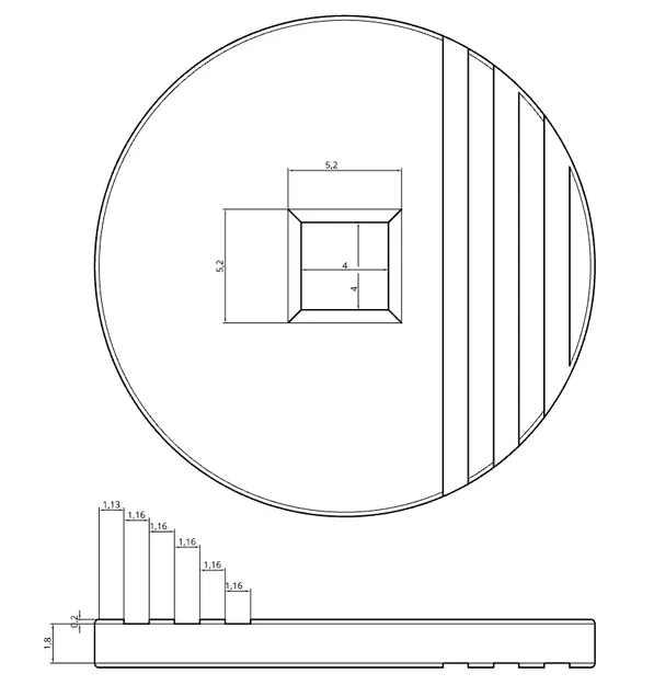 Đồng xu xỏ dây giày (đường kính 1,145 cm) - Image 2