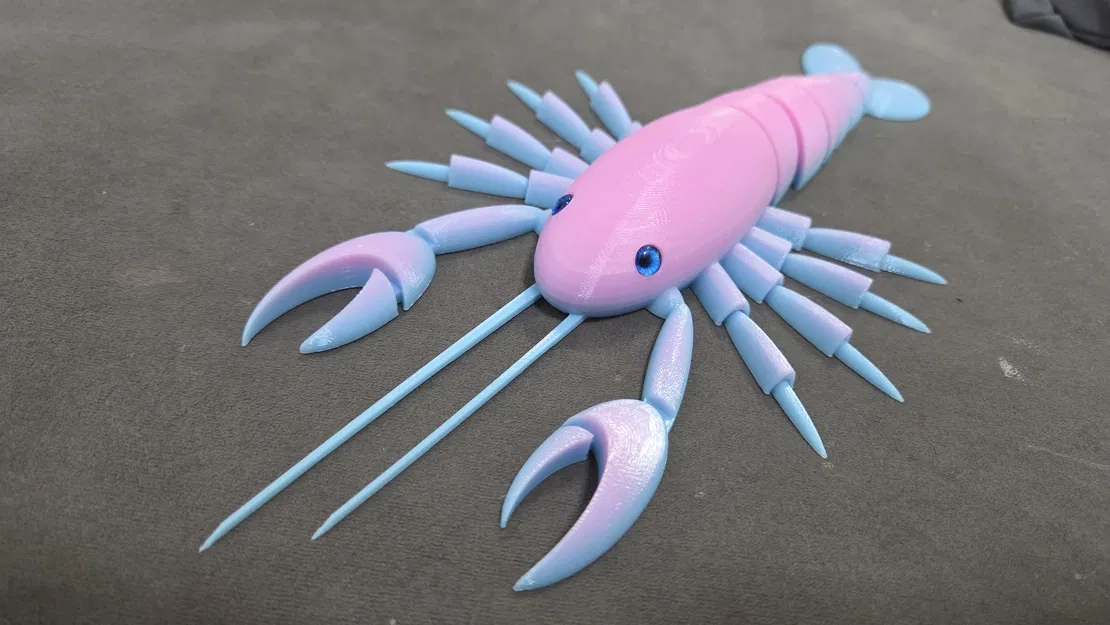 Tôm hùm khớp nối (articulated) - Tương thích mắt thủy tinh 6mm - Image 6