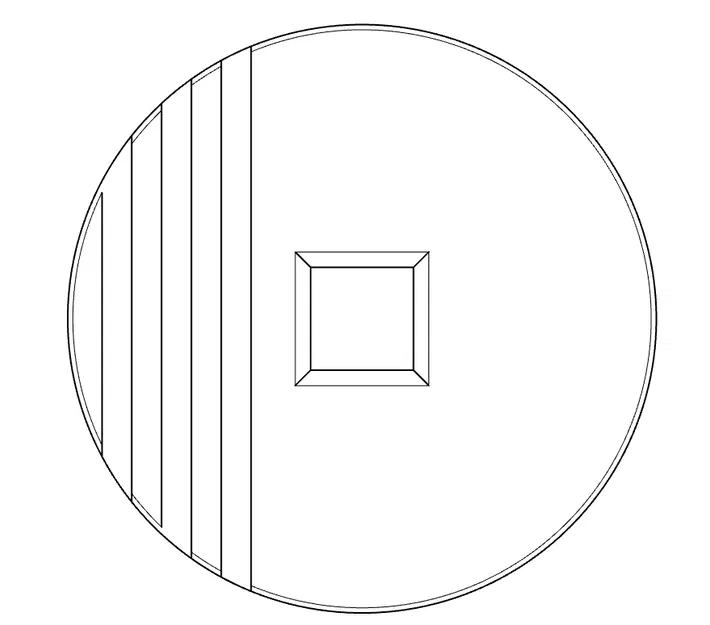 Đồng xu xỏ dây giày (đường kính 1,145 cm) - Image 5