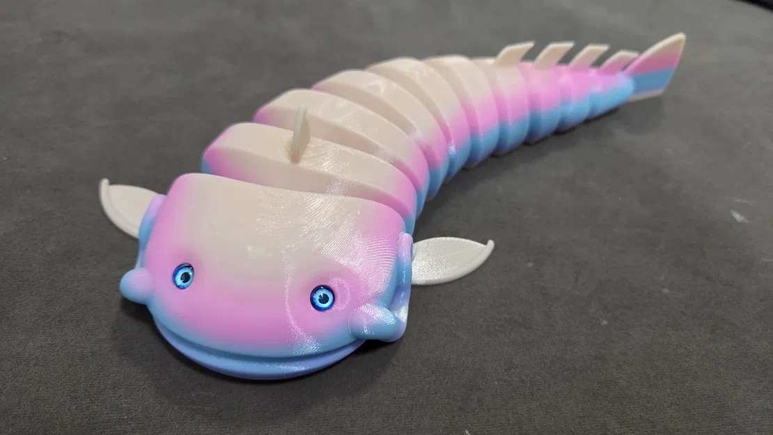 Cá Trê Khớp Nối (Articulated) - Tương thích mắt thủy tinh 6mm + 8mm - Image 5