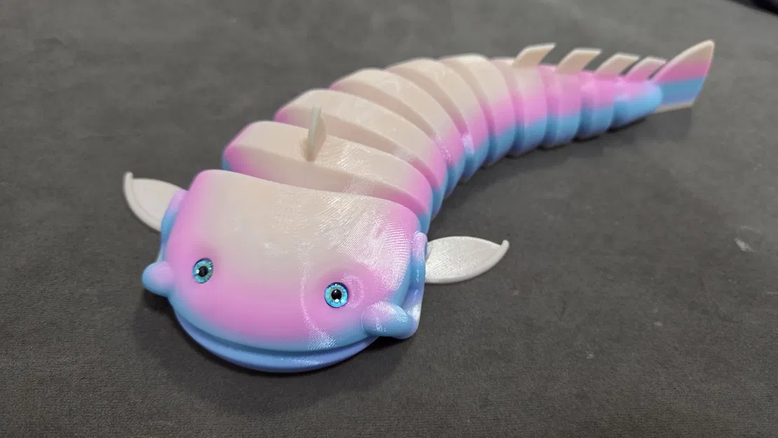 Cá Trê Khớp Nối (Articulated) - Tương thích mắt thủy tinh 6mm + 8mm - Image 6