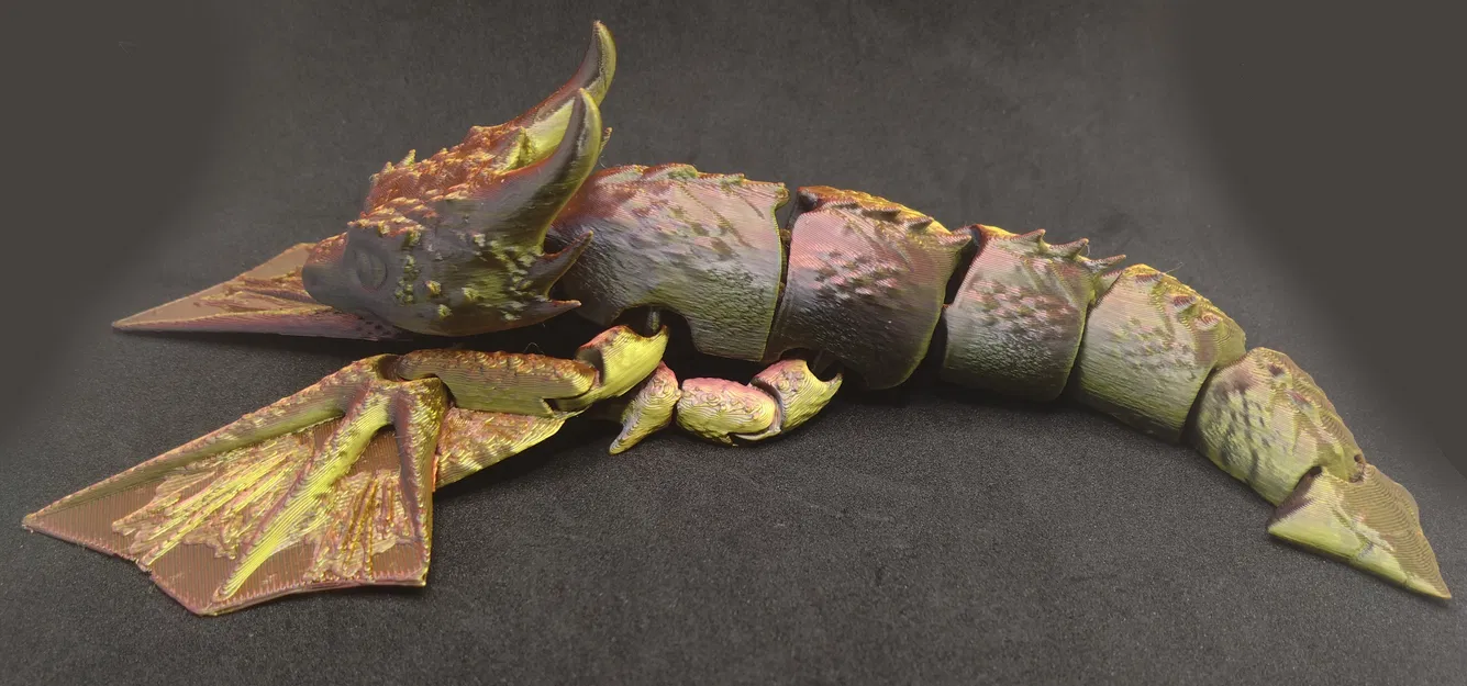 Đồ chơi rồng Baby Smaug khớp nối (Articulated) in liền - Image 2