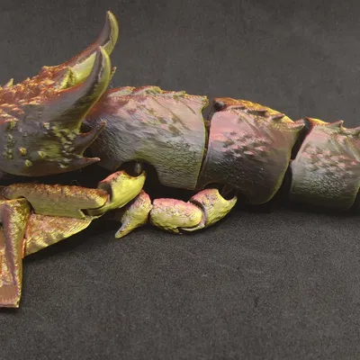 Đồ chơi rồng Baby Smaug khớp nối (Articulated) in liền