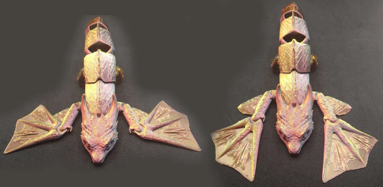 Đồ chơi rồng Baby Smaug khớp nối (Articulated) in liền - Image 3